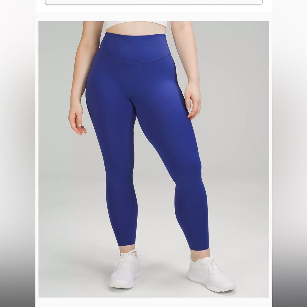 Lululemon Base Pace High Rise Running Tight 28” size 4 psychic blue NWT